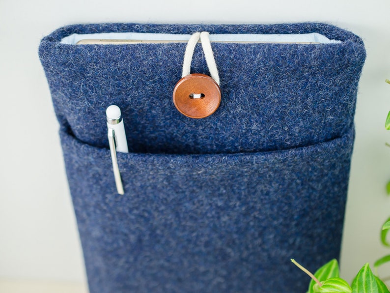 iPad Pro 12.9 Smart Cover iPad 12.9 Cover for iPad Pro iPad Pro Carrying Bag Best Protective Case for iPad Pro 13 iPad Blue Wool Unisex image 4