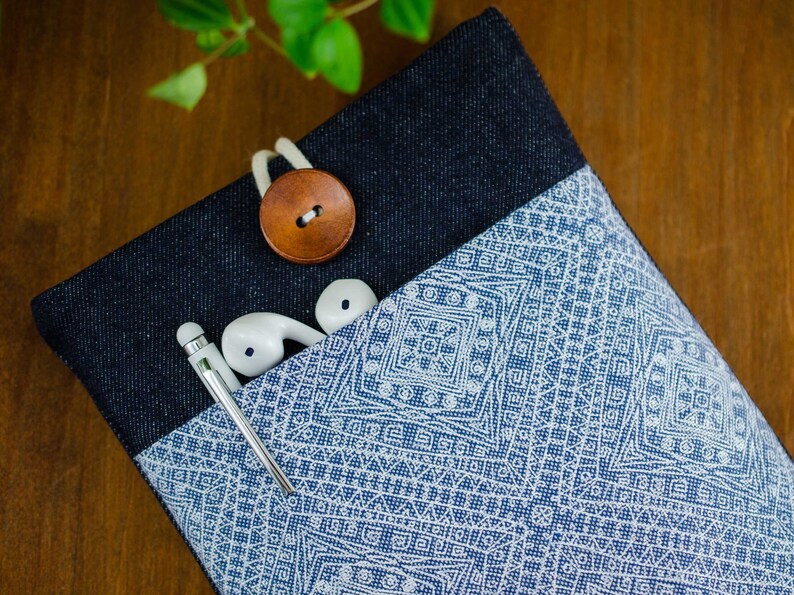 Samsung Galaxy Tablet Samsung Galaxy Tab S7 Samsung Tab A 10 4 Case Galaxy Tab S7 Plus Sleeve Chromebook Samsung Case Cover Jeans Blue image 3