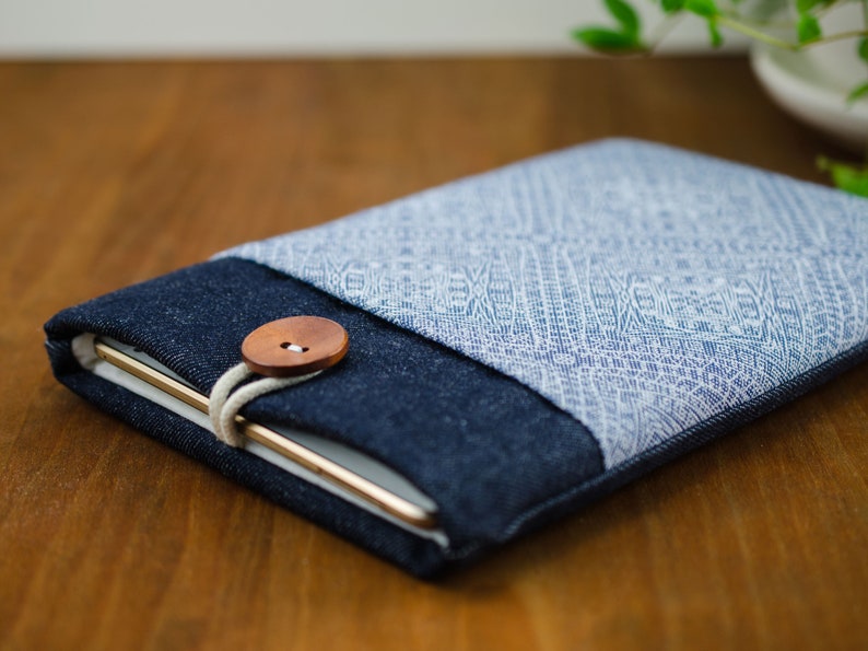 Samsung Galaxy Tablet Samsung Galaxy Tab S7 Samsung Tab A 10 4 Case Galaxy Tab S7 Plus Sleeve Chromebook Samsung Case Cover Jeans Blue image 7