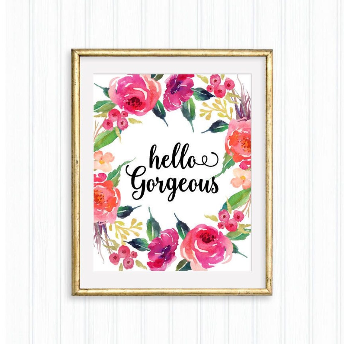 Hello Gorgeous Printable Wall Art Nursery Print Bedroom - Etsy