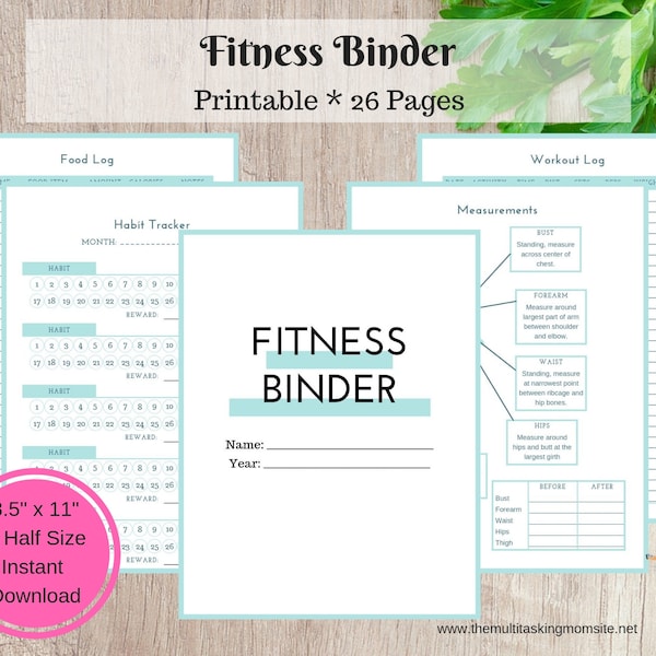 Fitness Binder - Etsy