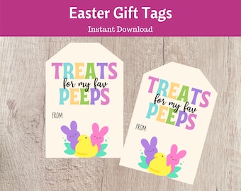 Cadeaukaartjes met paastraktaties afdrukbaar | Paasmand voor kinderen, afdrukbare tags voor paasmandjes, afdrukbaar label voor traktatiezakjes, tag voor Pasen