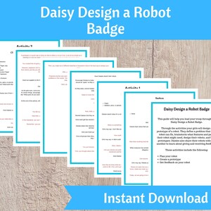 Daisy Robotics Badge Bundle - What Robots Do, How Robots Move, Design a ...