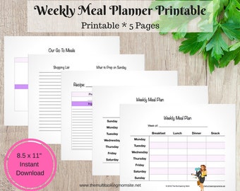 Weekly Meal Planner Printable