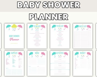 Baby Shower Planner Printable Instant Download