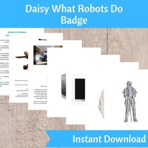 Daisy What Robots Do Badge Activity Kit | Girls Scout Troop Organizer ...
