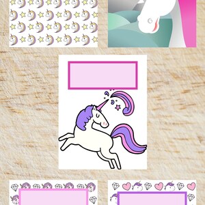 Printable Binder Covers Unicorn - Etsy