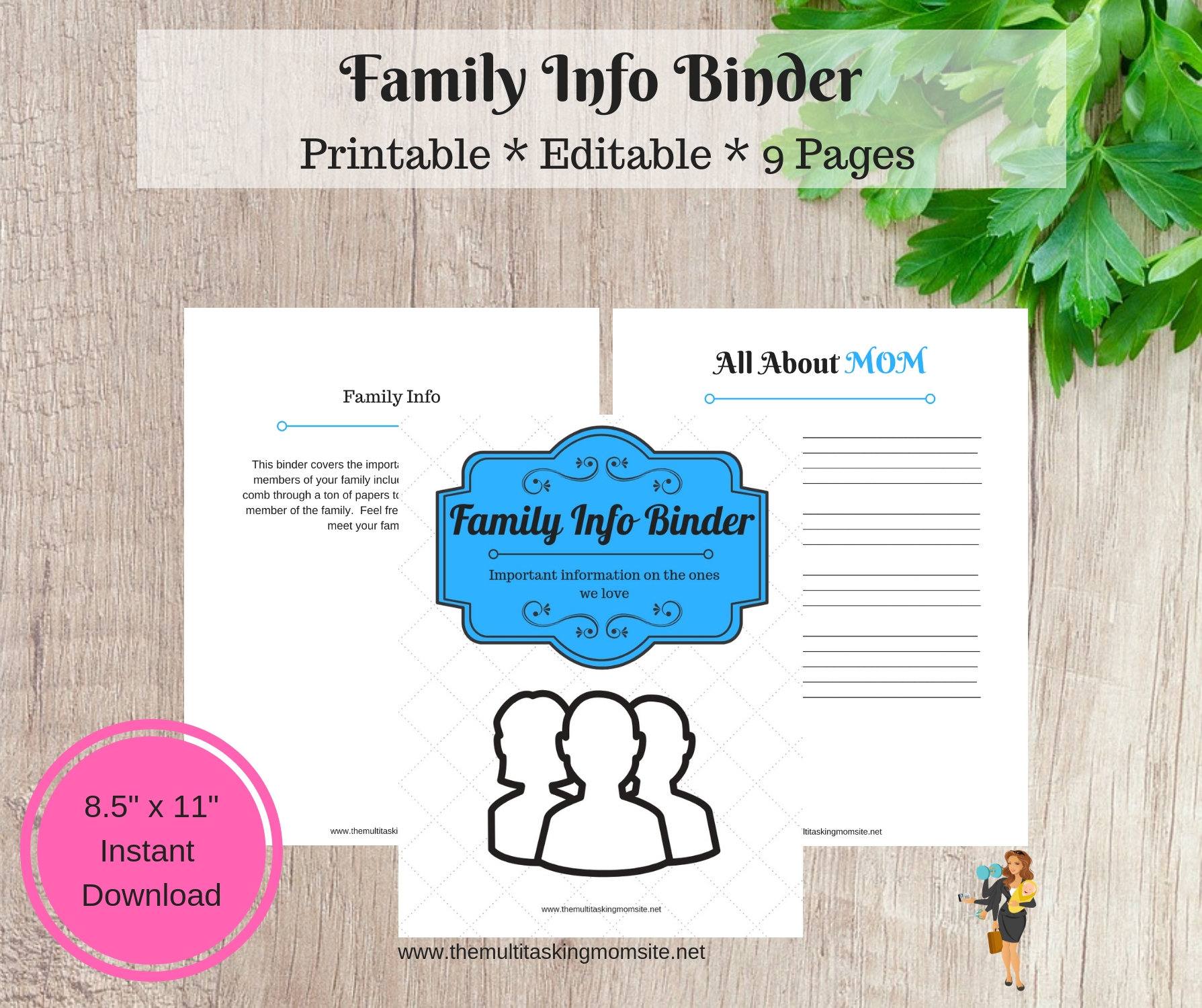 Family Info Printable - Family Info Binder - INSTANT DOWNLOAD - Etsy Family Info Printable - Family Info Binder - INSTANT DOWNLOAD - Etsy