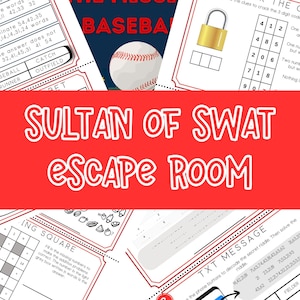 Escape Room for Kids - DIY Printable Game – Sultan of Swing Escape Room Kit – Birthday Party Games - Kids Puzzle Game – Family Game Night