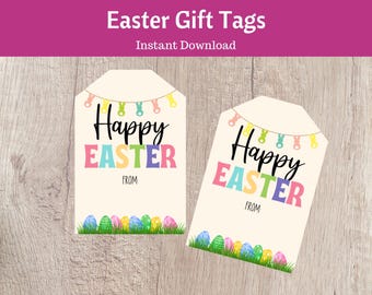 Afdrukbare paascadeaukaartjes | Paasmandje voor kinderen, afdrukbare paasmandlabels, afdrukbaar traktatiezakje, paaslabel