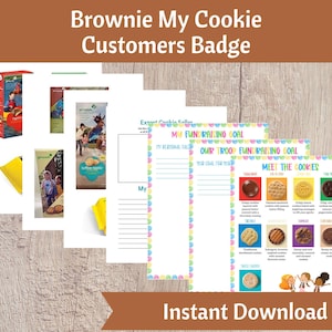 Brownie My Cookie Kunden-Abzeichen Aktivitäten Kit | Mädchen Scout Troop Organizer Printable AKTUALISIERT 9.12.26