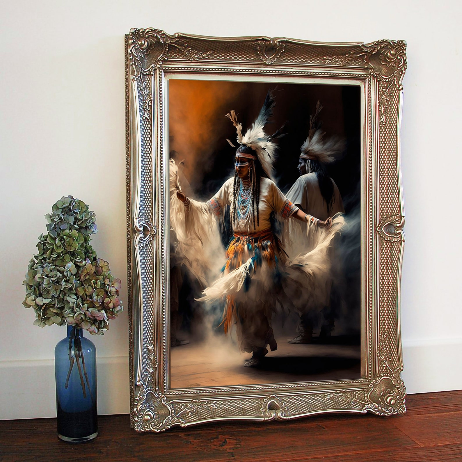Native Americans Dancing Art Print or Canvas First Nations - Etsy