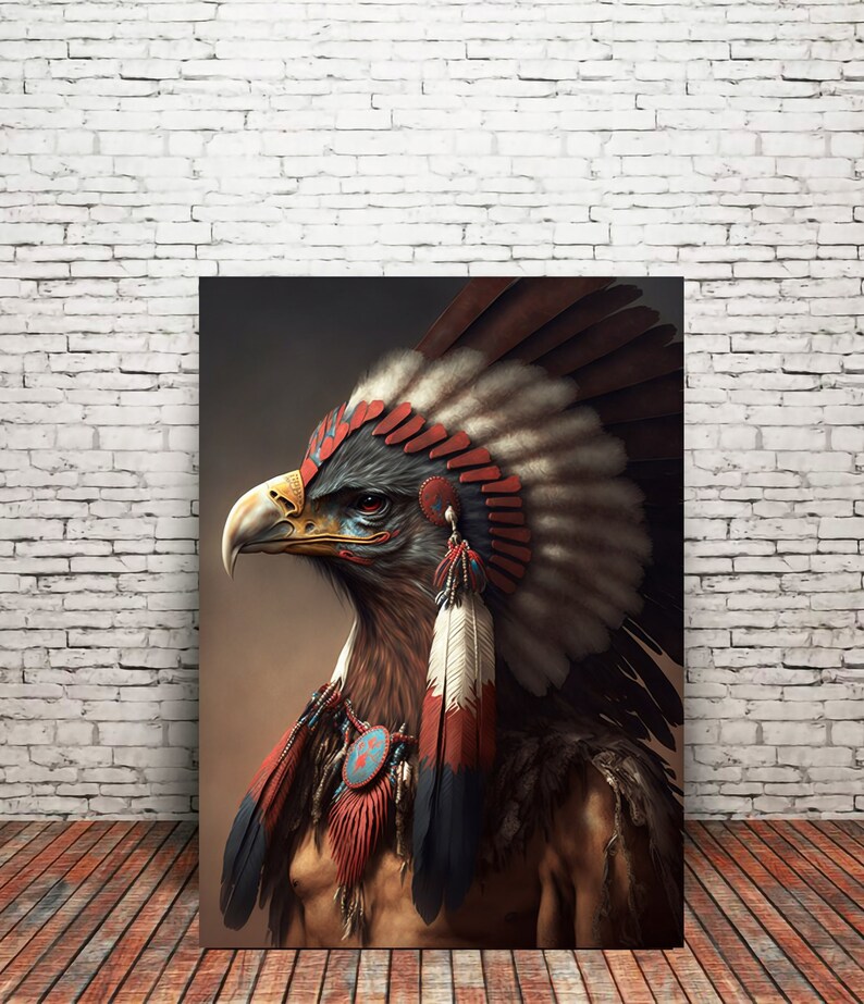 Thunderbird Native American Art Print or Canvas Wrap. Native - Etsy