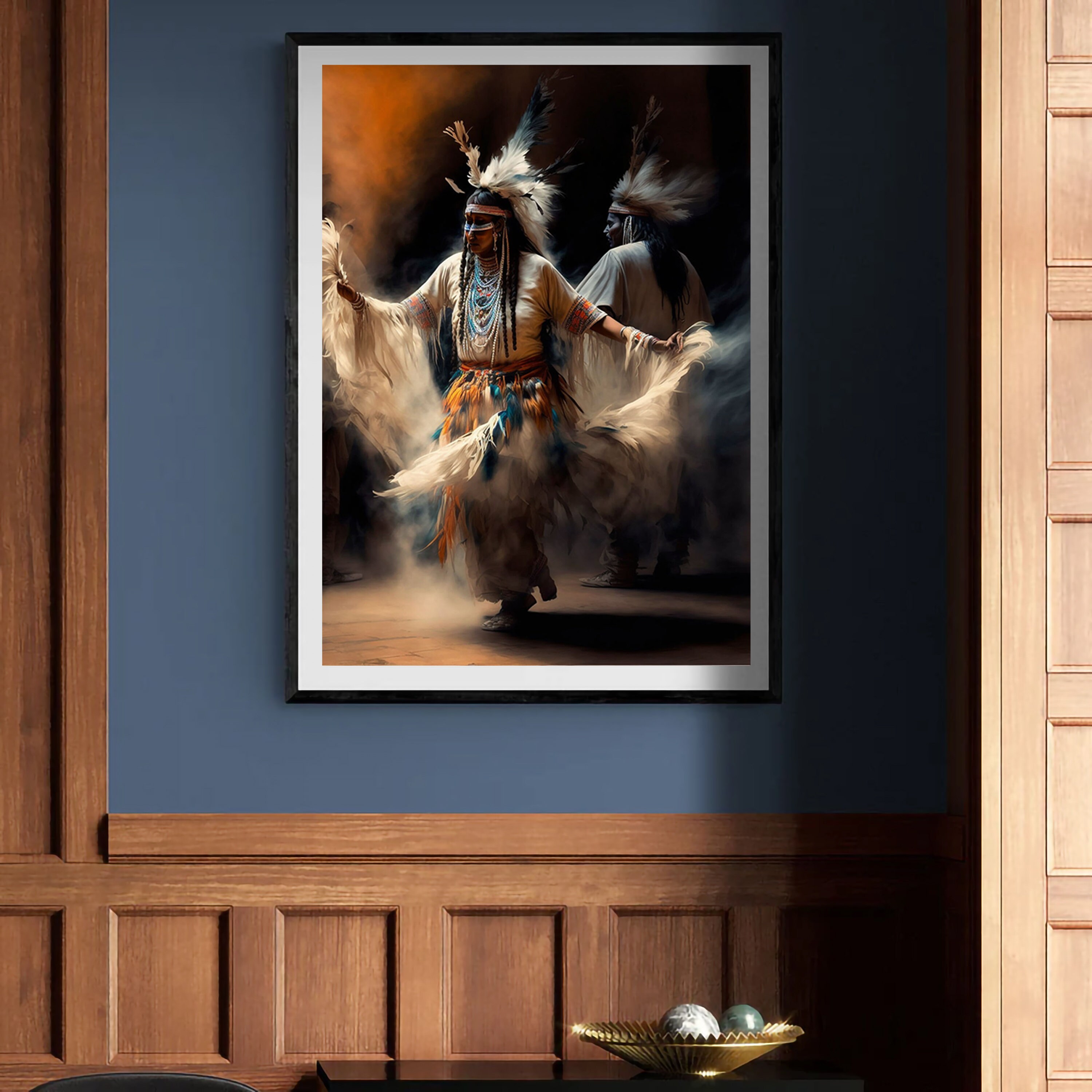 Native Americans Dancing Art Print or Canvas First Nations - Etsy