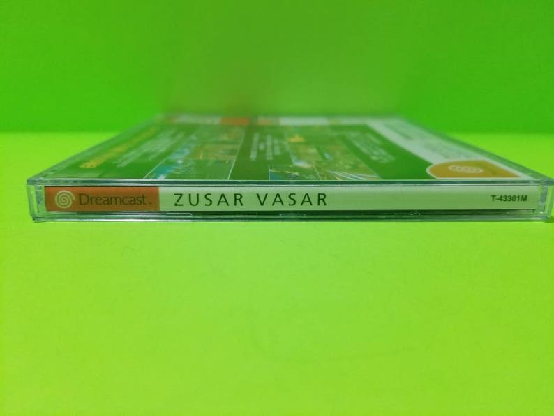 Zusar vasar custom reproduction case with free art disc and Rom file for the Sega dreamcast