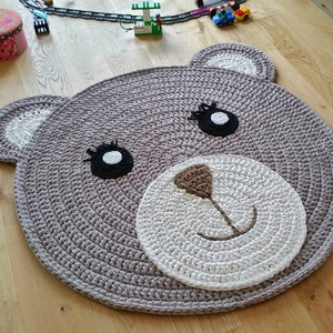 Children's room carpet Bärchi / Bear carpet / Bear / Teddy crochet rug image 5