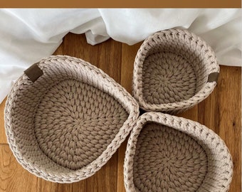 Instructions for corner basket in knit stitch without connecting seam (+ video) !!!German!!!