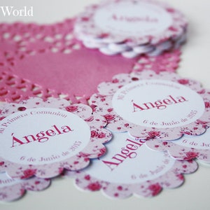 Pegatinas personalizadas para comunión - Lo de Ángela