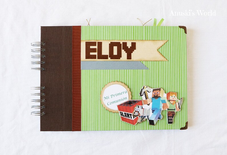 Personalized Minecraft Communion Guest Book - Etsy