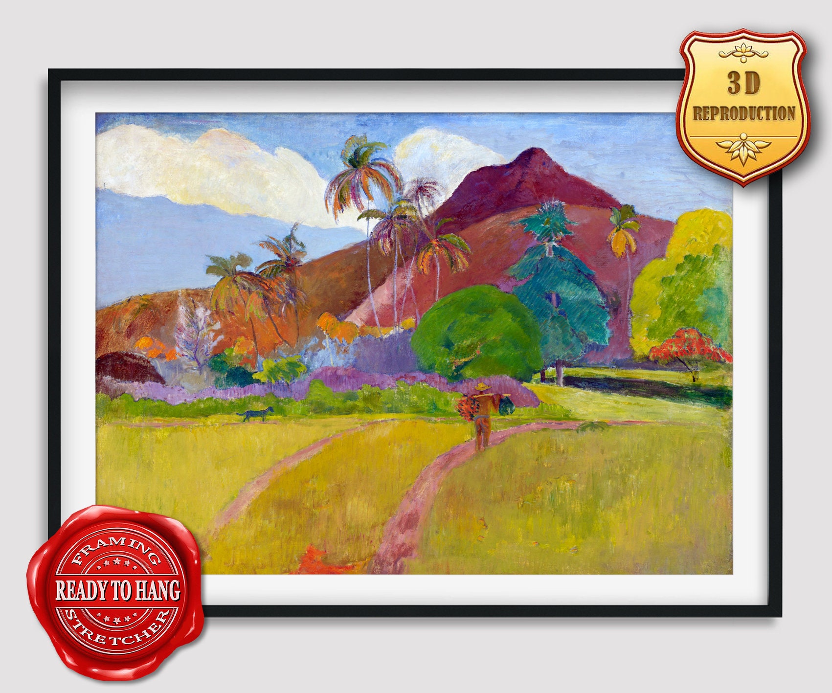 Paul Gauguin Tahitian Landscape Giclee Print Reproduction Painting
