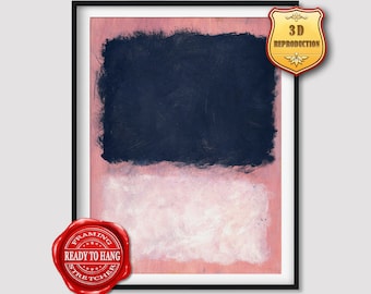 Mark Rothko Untitled Giclee Print Texture Gel Reproduction Painting Large Size Canvas Paper Wall Art Poster Ready to Hang Framed Print