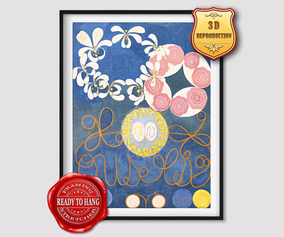 Hilma Af Klint the Ten Largest No 1 Childhood Giclee Print Reproduction Painting Large Size