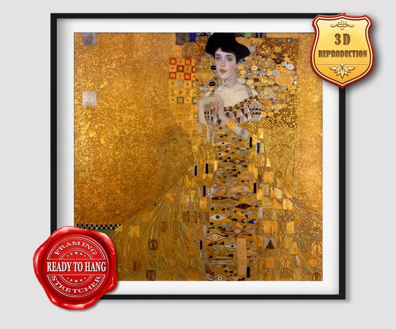 Gustav Klimt Adele Bloch-bauer Woman in Gold Giclee Print Reproduction ...