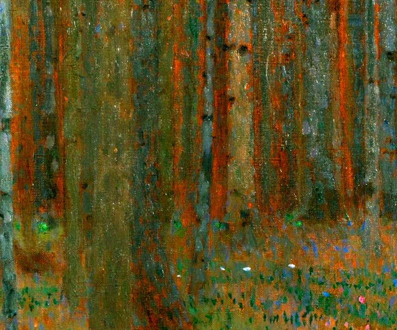 Gustav Klimt Pine Forest II Giclee Print Reproduction ...