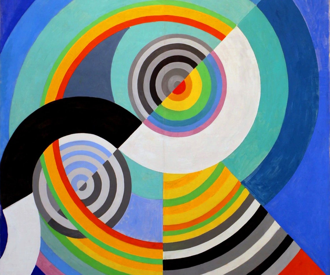Robert delaunay rhythm no 3 giclee print reproduction painting etsy