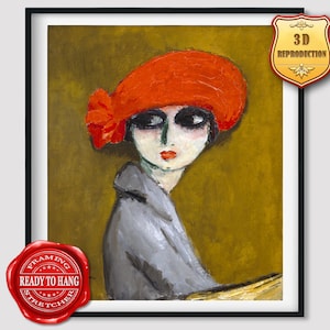 Kees van Dongen The Corn Poppy Giclee Print Reproduction Painting Large Size Canvas Paper Wall Art Poster Ready to Hang Framed Print