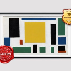 Theo van Doesburg Composition VIII The Cow Giclee Print Reproduction Painting Large Size Canvas Paper Wall Art Framed Poster Ready to Hang