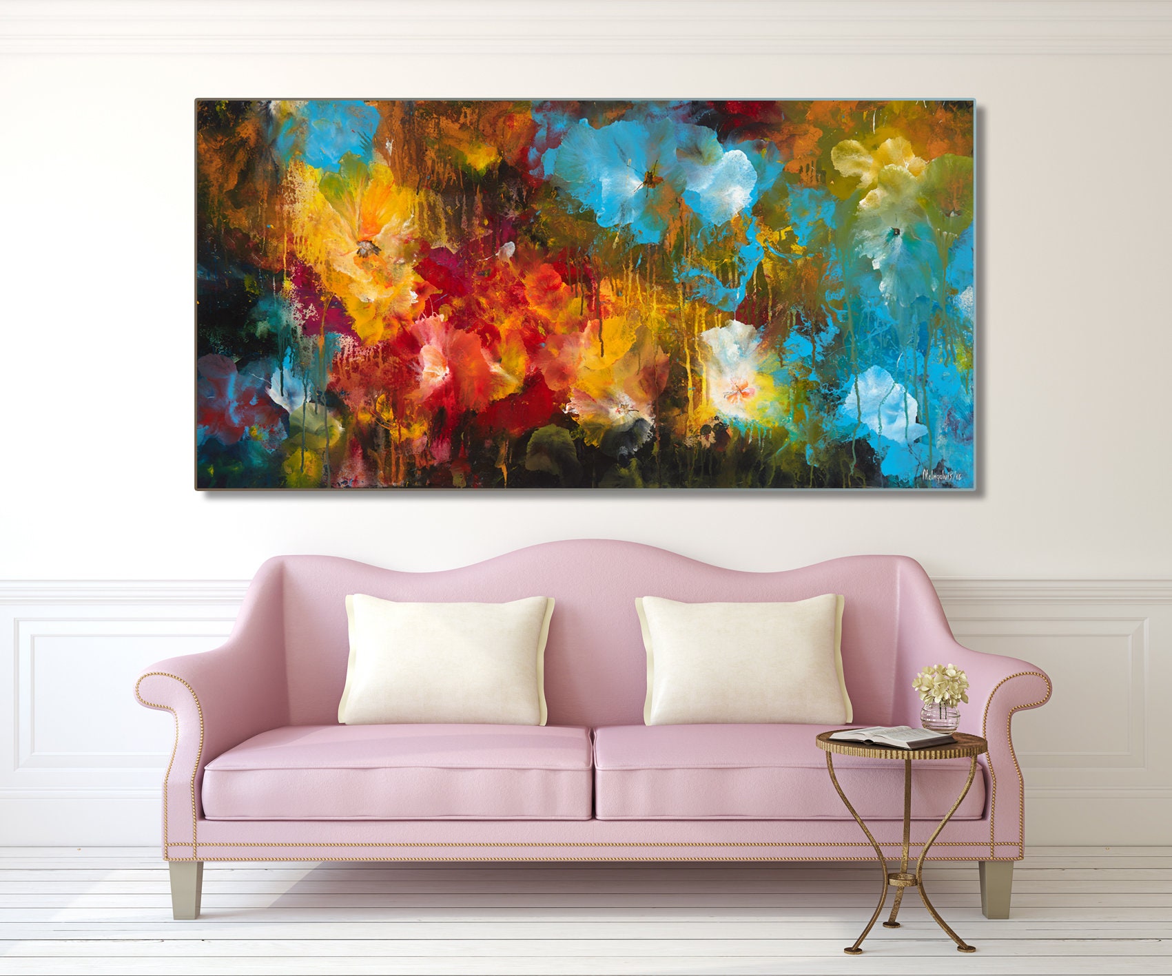 Andris Melngalvis Spring Acrylic Oil Painting Cotton Canvas Etsy UK