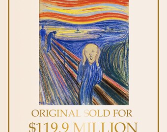 Edvard Munch The Scream Fine Art Print Museum Quality Reproduction Auction Record