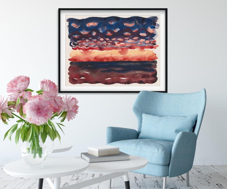 O'keeffe Sunrise and Little Clouds No II Giclee Etsy