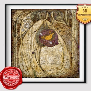 Margaret Macdonald Mackintosh The Heart Of The Rose Giclee Print Reproduction Painting Large Size Canvas Paper Wall Art Poster Ready to Hang