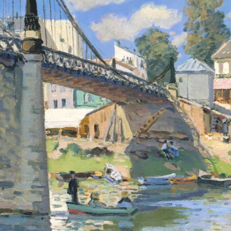 Alfred Sisley The Bridge at Villeneuve la Garenne Giclee