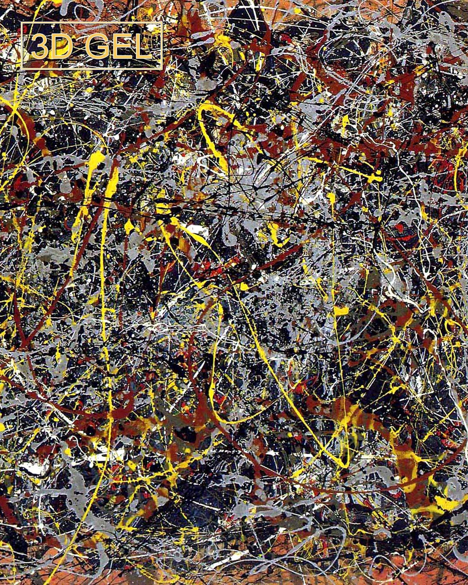 Jackson Pollock No 5 Giclee Print Texture Gel Reproduction