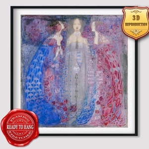 Margaret Macdonald Mackintosh The Three Perfumes Giclee Print Reproduction Painting Large Size Canvas Paper Wall Art Poster Ready to Hang