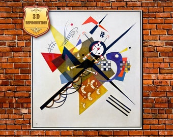 Wassily Kandinsky On White II Giclee Print Reproduction Painting Large Size Canvas Paper Wall Art Poster Ready to Hang Framed Print