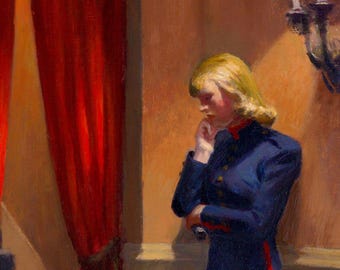 Edward Hopper New York Movie  Fine Art Print Museum Quality Reproduction Auction Record