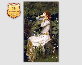 Ophelia Giclee Print: John William Waterhouse Pre-Raphaelite Art