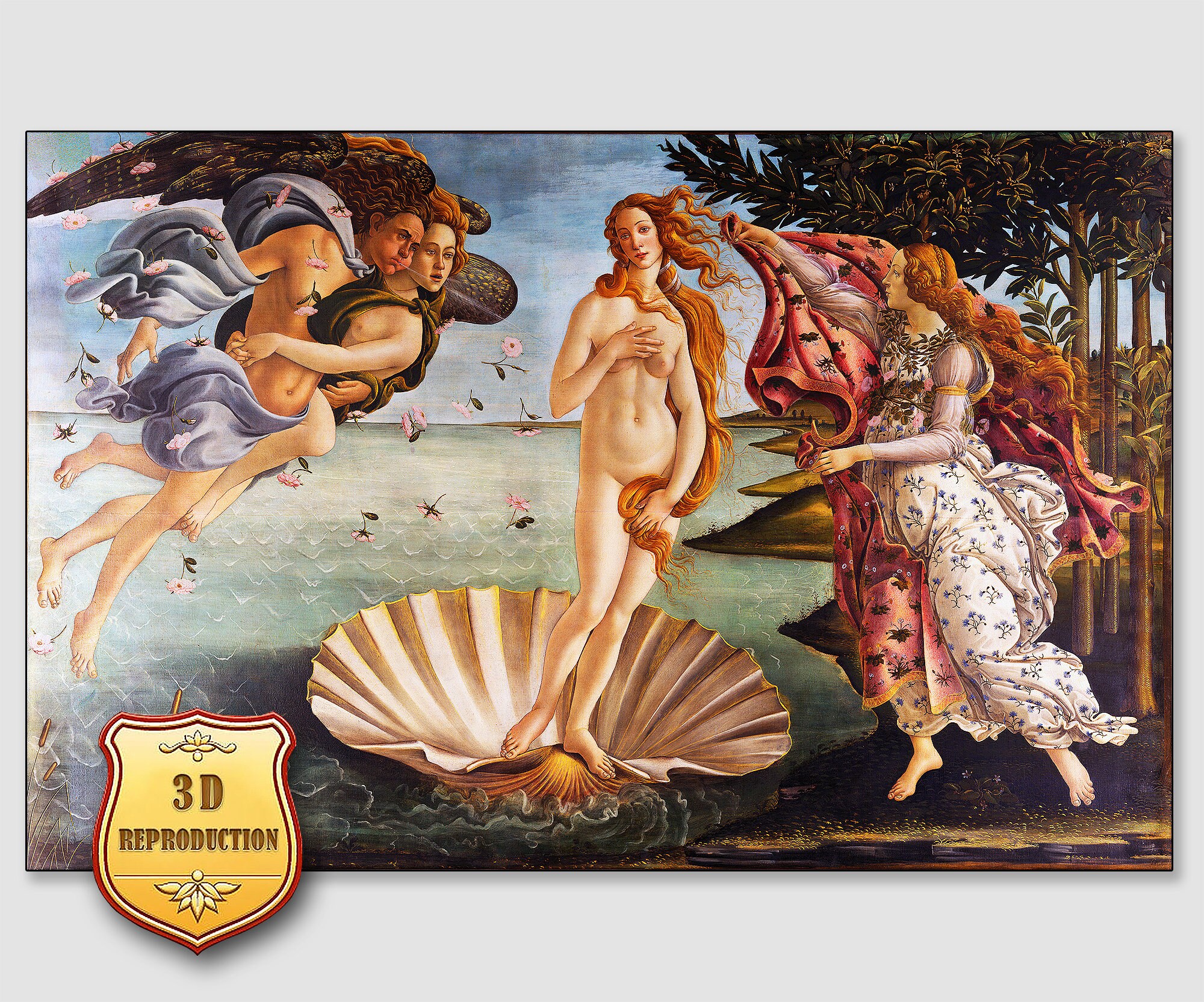 Birth of Venus Painting Botticelli Purse Hanger with Keychain Birth of Venus Painting Botticelli Purse Hanger with Keychain