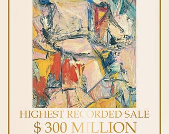 Willem de Kooning Interchange Fine Art Print Museum Quality Reproduction Record Sale