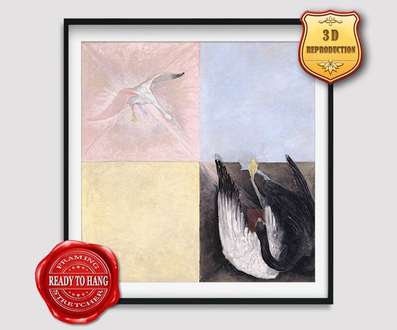 Hilma af Klint Abstract Paintings Swan Printed Painting Poster Reproduction