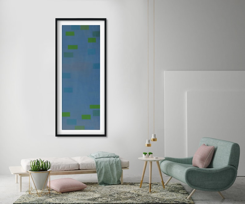 Ad Reinhardt Abstract Painting Blue Giclee Print Reproduction Etsy.de