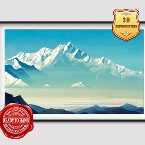 Nicholas Roerich Mount of Five Treasures Giclee Print Painting Large Size Canvas Paper Wall Art Poster Ready to Hang Framed Print