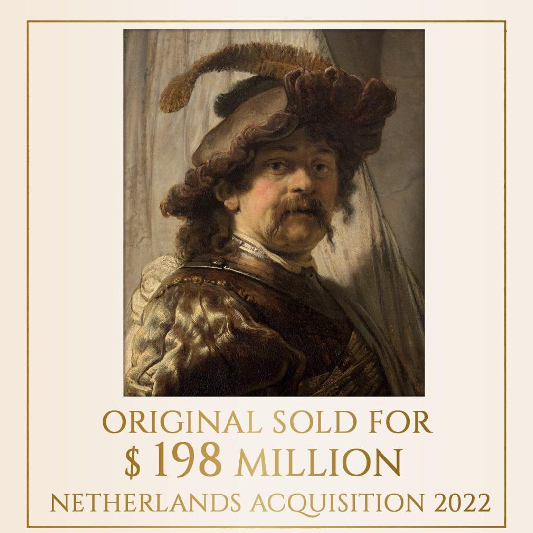 Rembrandt the Standard Bearer Fine Art Print Museum Quality