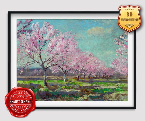 Robert Julian Onderdonk A Peach Orchard In Bloom Giclee Print Etsy