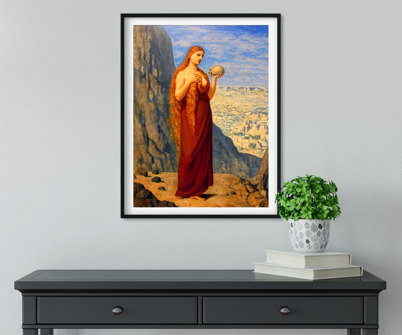 Pierre Puvis de Chavannes Saint Mary Magdalene in the Desert image 2