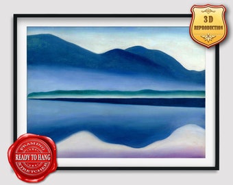 Georgia O'keeffe,lake George, Formerly Reflection Seascape,art